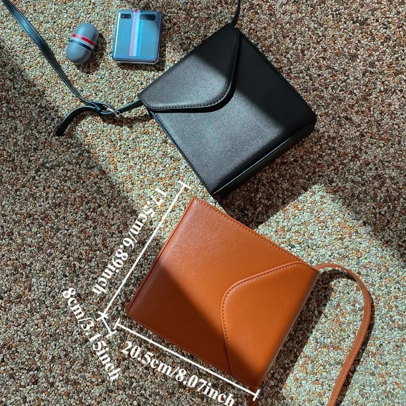 2025 NEW KOREAN VERSION OF THE SIMPLE VERTICAL CELL PHONE BAG LEATHER SENIOR SENSE SHOULDER BAG MEN INS WIND CROSSBODY BAGS - AliExpress 1524