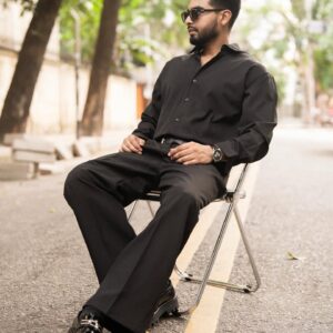 Premium Men's Vintage Baggy Solid Pants
