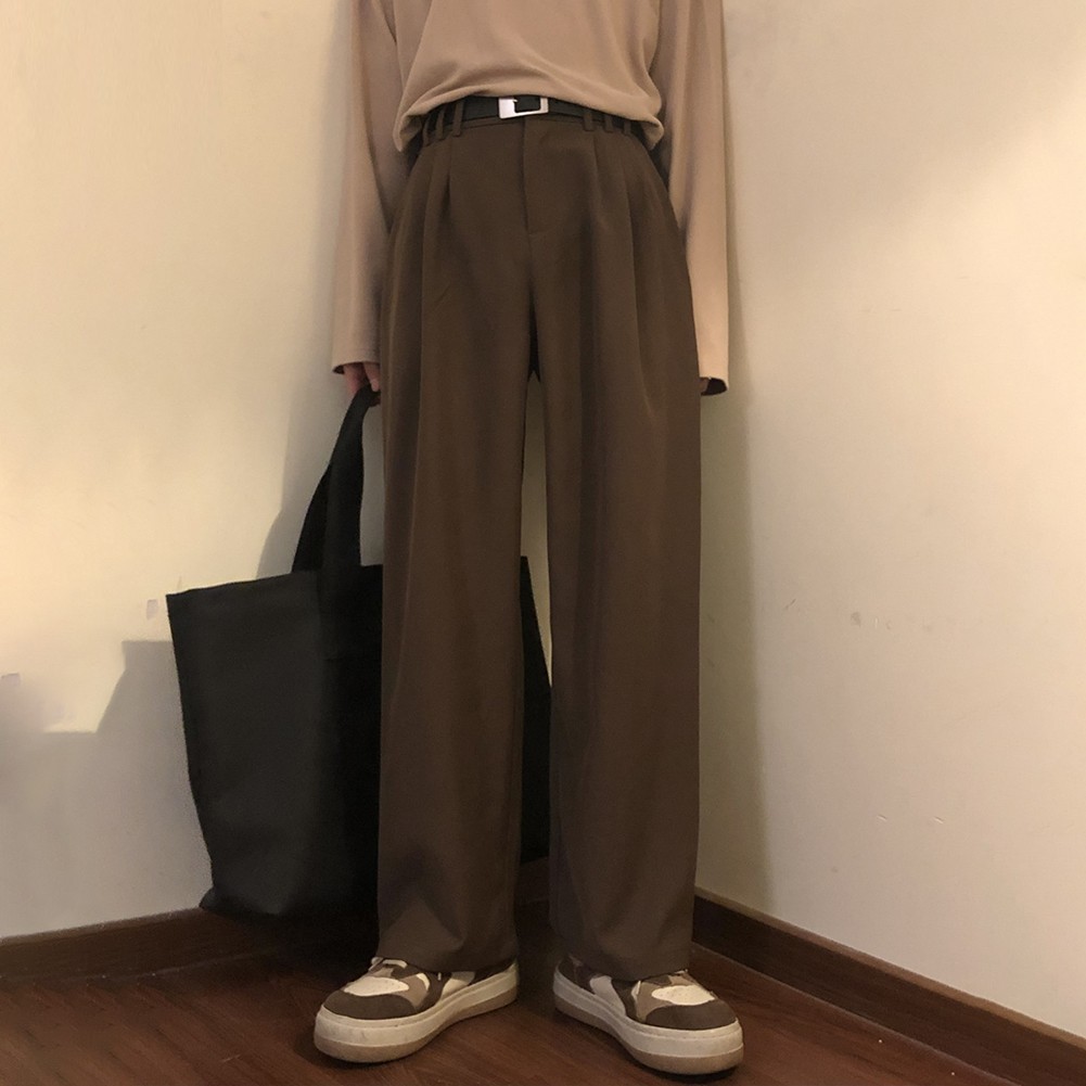 Men's Vintage Suit Pants Available in Solid Colors Suitable Year Round