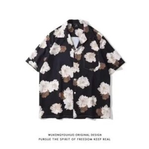 New Men's Shirts 3D Printing Floral Pattern Summer Fashion Casual Hawaiian Shirt Streetwear Shirt