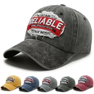 European And American Style Vintage Hat Women's Washed Distressed Baseball Cap Outdoor Sunshade American Letter Embroidered Cap - AliExpress 200000297
