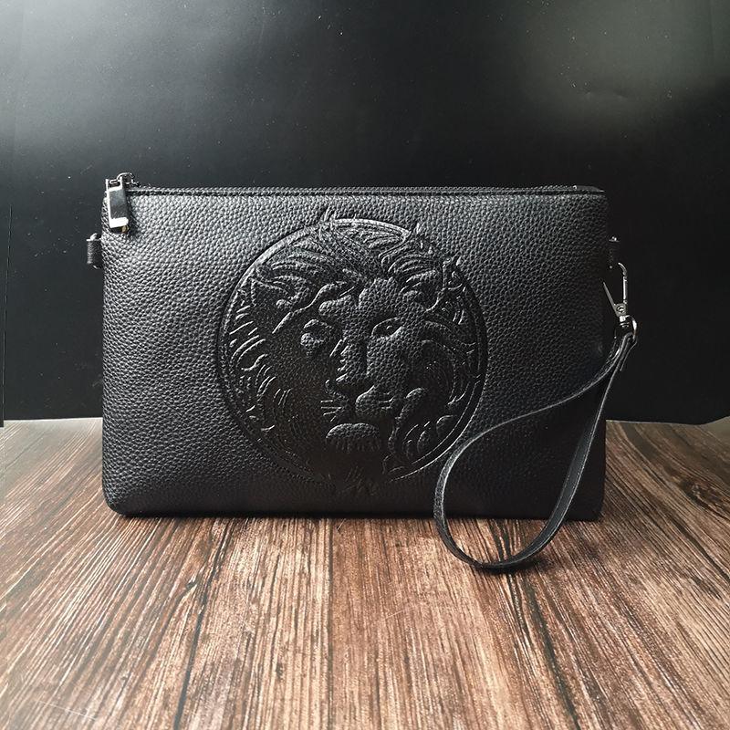 GARB Tiger Head Premium Soft Leather Clutch Bag – Multifunctional Men's Fashion Handbag - Image 7