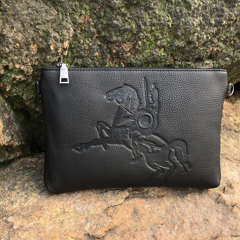 GARB Tiger Head Premium Soft Leather Clutch Bag – Multifunctional Men's Fashion Handbag - Image 12