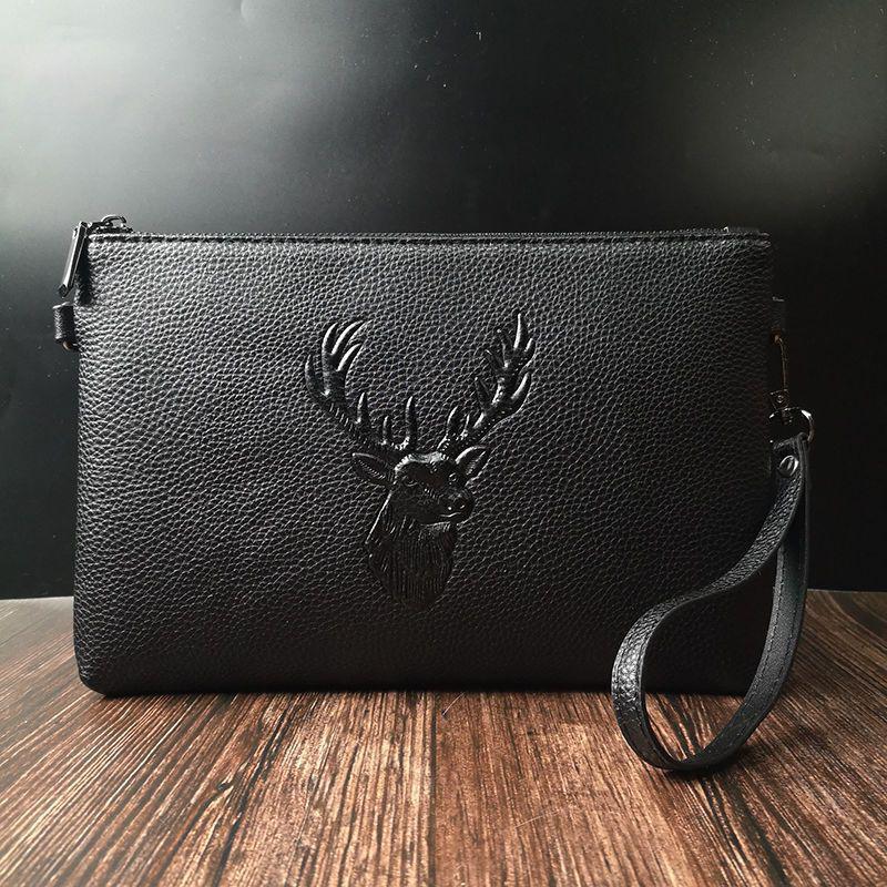 GARB Tiger Head Premium Soft Leather Clutch Bag – Multifunctional Men's Fashion Handbag - Image 9