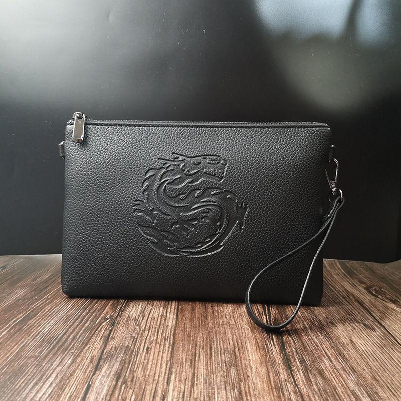 GARB Tiger Head Premium Soft Leather Clutch Bag – Multifunctional Men's Fashion Handbag - Image 2