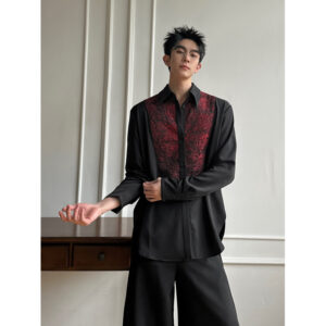 GARB In Stock | Spring/Summer Men's Designer Rose Texture Rose Flower Shirt