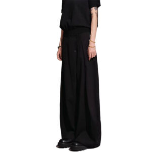 GARB Men’s Wide-Leg Draped Dress Pants – Loose-Fit Slimming Casual Trousers for Summer